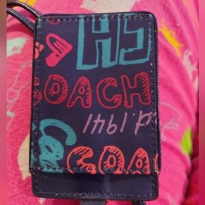 Coach Multicolor Luggage Tag Wristlet